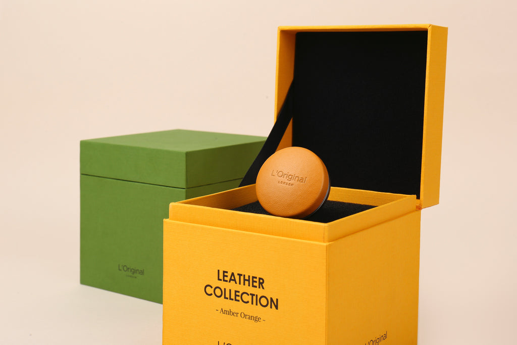 Leather Collection Set AMBER ORANGE