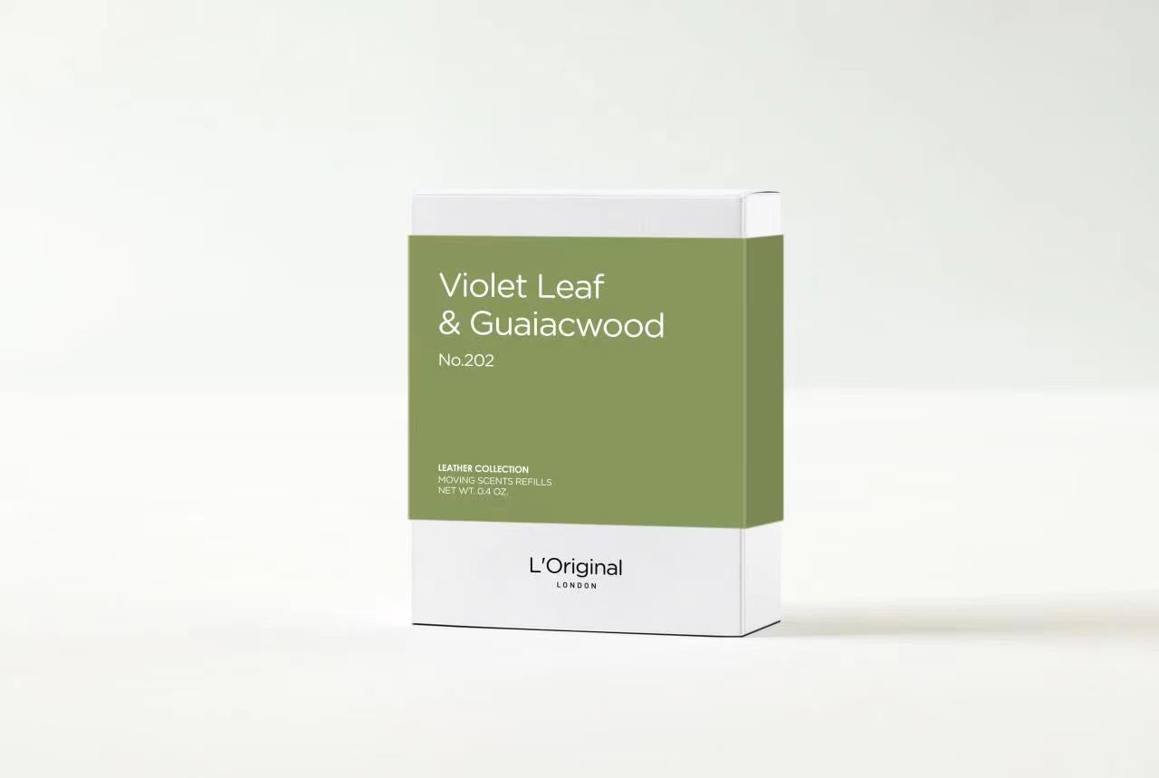 Violet Leaf & Guaiacwood No.202                         Leather Collection Scented Refills