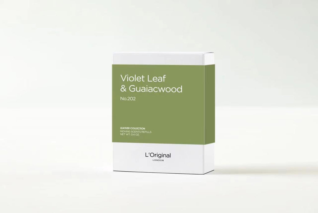 Violet Leaf & Guaiacwood No.202                         Leather Collection Scented Refills