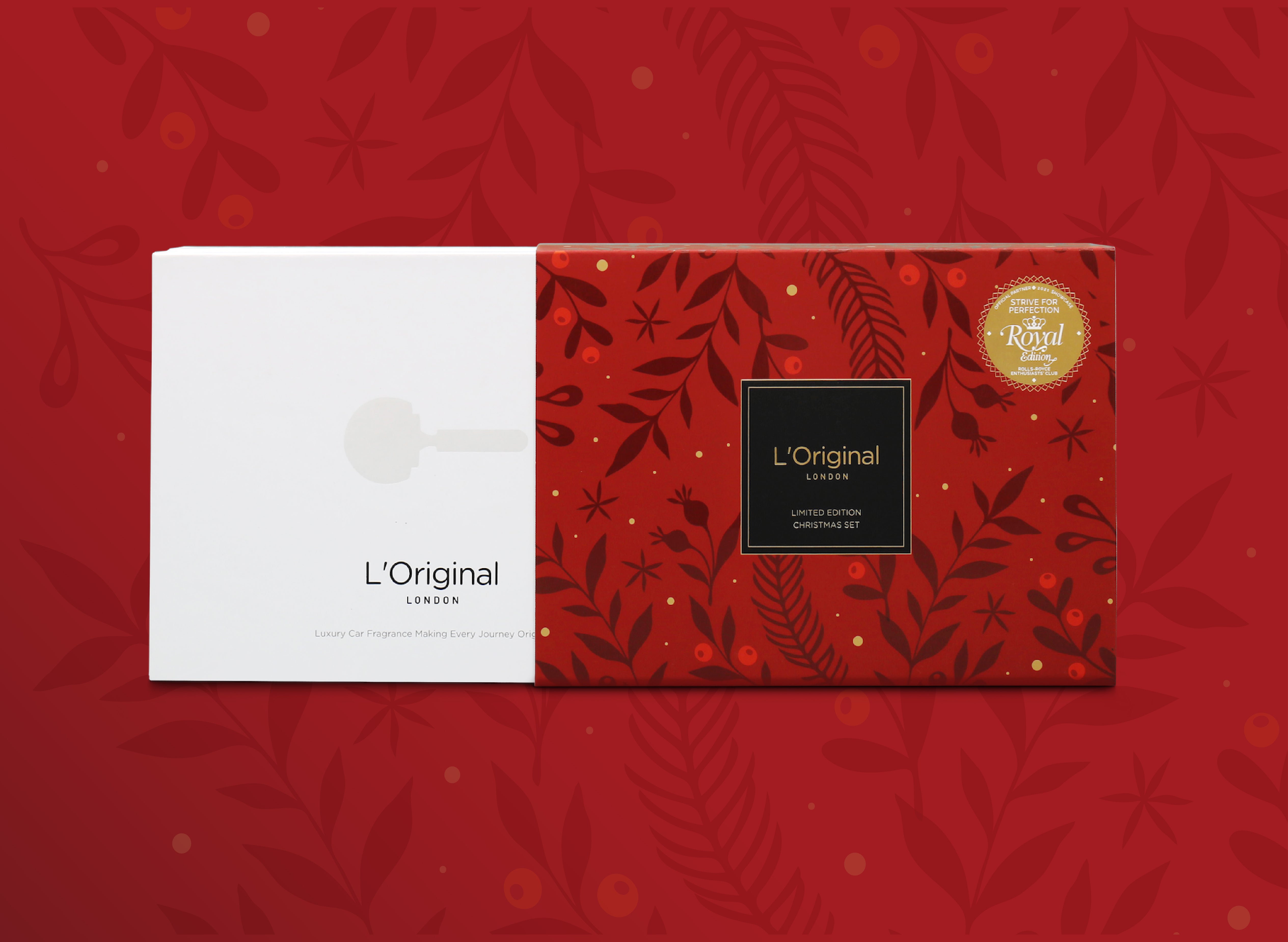 L'Original Metal Collection Set - Limited Christmas Edition Double Champagne Gold Diffuser Gift Set